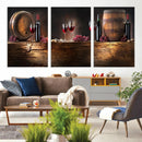Wine and Barrels Wall Art Canvas Print by MyGreatCanvas | Canvas Wall Art Prints | Photo Prints & Wall Decor
