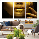 Gold and Women Wall Art Canvas Print by MyGreatCanvas | Canvas Wall Art Prints | Photo Prints & Wall Decor