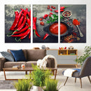 Red Pepper Kitchen and Restaurant Wall Wall Art, Red Pepper by MyGreatCanvas | Canvas Wall Art Prints | Photo Prints & Wall Decor