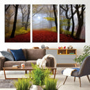 Foggy Forest Wall Art Landscape Canvas Print