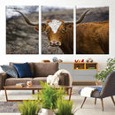 Texas Longhorn Canvas Wall Art - Longhorn Steer Canvas Wall by MyGreatCanvas | Canvas Wall Art Prints | Photo Prints & Wall Decor