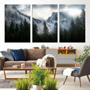 Yosemite National Park El Capitan Foggy Mountain Wall Art | by MyGreatCanvas | Canvas Wall Art Prints | Photo Prints & Wall Decor