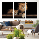 Lion Canvas Wall Art – Majestic Animal Print Artwork for by MyGreatCanvas | Canvas Wall Art Prints | Photo Prints & Wall Decor