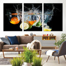 Kitchen Wall Art, Kitchen Fruits Art Canvas Print