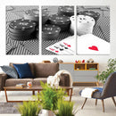 Poker Game Cards Wall Art Canvas, Multi Panel Wall Art by MyGreatCanvas | Canvas Wall Art Prints | Photo Prints & Wall Decor