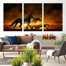 Horse Wall Art Canvas Print, Multi Panel Animal Canvas Print