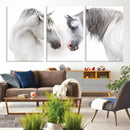 White Horse Wall Art Animal Canvas Print by MyGreatCanvas | Canvas Wall Art Prints | Photo Prints & Wall Decor