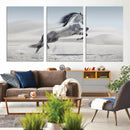 Prancing Horse Desert Large Wall Art Canvas Print – Majestic