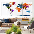 World Map Canvas Print – Detailed Map of the World Wall Art by MyGreatCanvas | Canvas Wall Art Prints | Photo Prints & Wall Decor