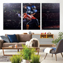 American Football Wall Art Canvas Print, Stadium Sport Wall