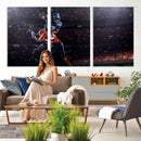 American Football Wall Art Canvas Print, Stadium Sport Wall