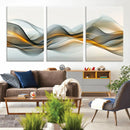 Abstract Wave Canvas Wall Art – Fluid Contemporary Elegance