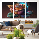 Abstract Rose Wall Art Canvas Print