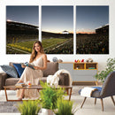 Oregon Ducks Football Team Print - Eugene Autzen Stadium