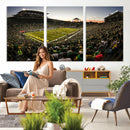 Oregon Stadium Canvas Wall Art - Captivating Game Day Scene