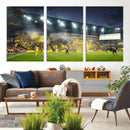 Columbus Crew Stadium Match Triple Canvas Wall Art - Dynamic
