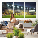Columbus Crew Stadium Match Triple Canvas Wall Art - Dynamic
