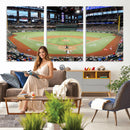 Texas Rangers Baseball Team Print - Arlington Globe Life