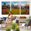 St. Louis Cardinals Baseball Team Print - Busch Stadium Wall