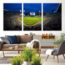Truist Park Night Game Canvas Art - Atlanta Braves Stadium