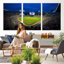 Truist Park Night Game Canvas Art - Atlanta Braves Stadium