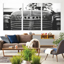 Vintage Farmall Tractor Wall Art Canvas Print, Rustic