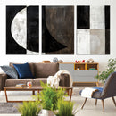 Abstract Modern Wabi Sabi Wall Art Canvas Print Set –