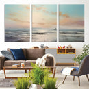 Abstract Ocean Wall Art - Boat Wall Art Canvas Print by MyGreatCanvas | Canvas Wall Art Prints | Photo Prints & Wall Decor