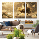 Golden Buddha Wall Art | Yoga Room Decor and Meditation Room by MyGreatCanvas | Canvas Wall Art Prints | Photo Prints & Wall Decor