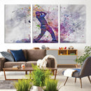 Watercolor Golf Swing Wall Art Canvas Print | Vibrant