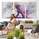 Watercolor Golf Swing Wall Art Canvas Print | Vibrant