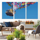 Carl Fredricksen, Up Movie Wall Art, Balloons Wall Art, Air
