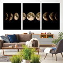 Phases of the Moon Wall Art | Canvas Print for Modern Wall by MyGreatCanvas | Canvas Wall Art Prints | Photo Prints & Wall Decor