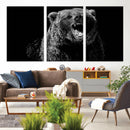 Bear Canvas Print | Wildlife Wall Art for Cabin Decor |