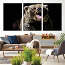 Grizzly Bear Canvas Print | Wildlife Wall Art for Cabin by MyGreatCanvas | Canvas Wall Art Prints | Photo Prints & Wall Decor