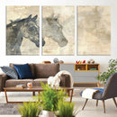 Abstract Horse Canvas Print | Modern Farmhouse Wall Art |