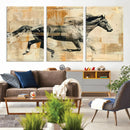 Chines Style Running Horse Western Wall Art | Farmhouse Wall