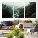 Misty Forest Wall Art | Ready to Hang and Framed | Tranquil