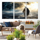 Jesus Walking Water Wall Art – Inspirational Christian