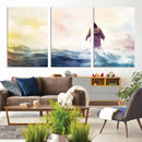 Watercolor Jesus Walking on Water Canvas Print, Christian by MyGreatCanvas | Canvas Wall Art Prints | Photo Prints & Wall Decor