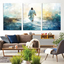 Watercolor Jesus Walking on Water Canvas Print, Christian by MyGreatCanvas | Canvas Wall Art Prints | Photo Prints & Wall Decor