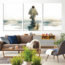 Abstract Jesus Wall Art Canvas Print, Christian Wall Art,