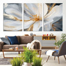 White and Gold Floral Canvas Wall Art - Framed and Ready to by MyGreatCanvas | Canvas Wall Art Prints | Photo Prints & Wall Decor