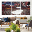 Barton Malow Little Caesars Arena Detroit Wall Art Canvas