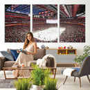 Barton Malow Little Caesars Arena Detroit Wall Art Canvas