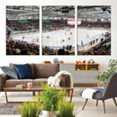 Lausanne Arena Ice Hockey Stadium Wall Art Canvas Print,