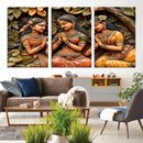 Indian Woman Statue Wall Art Canvas Print