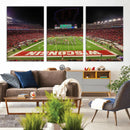 Wisconsin Badgers Football Team Print Canvas- Madison Camp