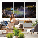 Duke University Blue Devils Football Print Canvas - Durham