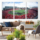 Cincinnati Bearcats Football Team Print - Nippert Stadium Wall Art Canvas Print